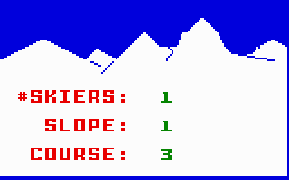 US Ski Team Skiing screenshot 4 for Intellivision